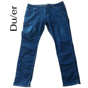 Du/er Men's Size 40/34 Dark Blue Jeans